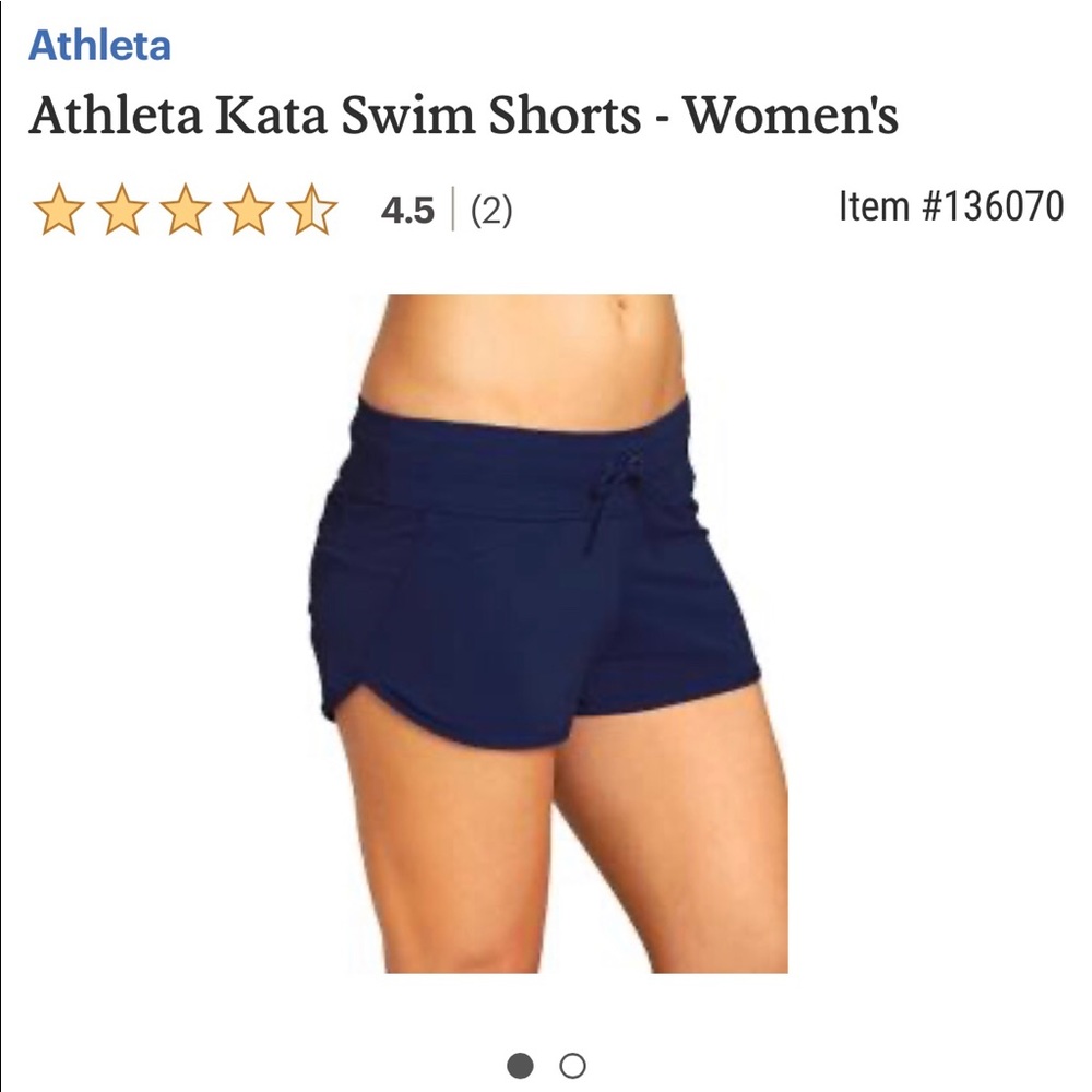 Black Athleta Swim Shorts
